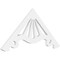 Ekena Millwork Pitch Marshall Architectural Grade PVC Gable Pediment, 36"W x 16 1/2"H x 1"P (11/12) GPP036X017X100MAR - alternate 1